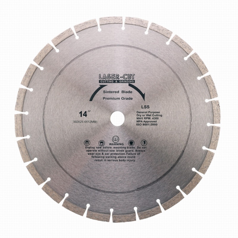 L001220 - Diamantový kotouč segmentový 350 x 25,4 x 12mm LSS