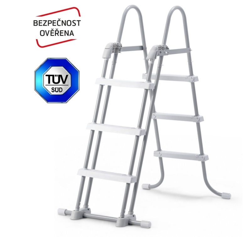 Schůdky k bazénům výška 0,91/1,07 m - bezpečnostní