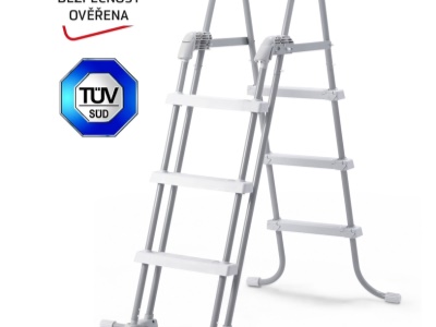 Schůdky k bazénům výška 0,91/1,07 m - bezpečnostní