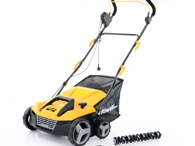 Riwall PRO REV 3816 - Travní provzdušňovač s elektrickým motorem combi 3 v 1