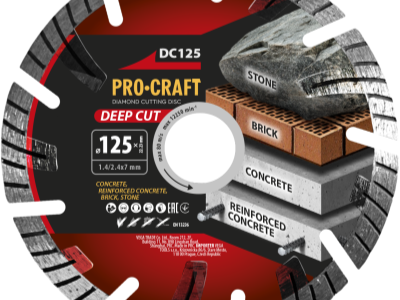 Diamantový řezný kotouč Deep Cut Procraft DC125