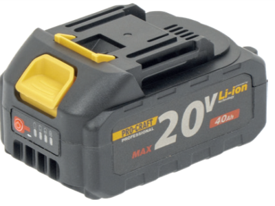 Baterie akumulátorová 20V Li-ion, 4000mAh Procraft 20/4 ATA-40B