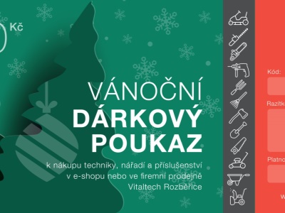 Dárkový poukaz Vitaltech 500 Kč
