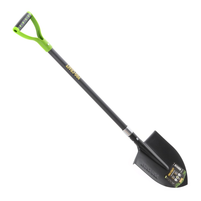 Rýč špičatý kovaný 22cm (nášlapy) se sklolaminátovou násadou 115cm Procraft GRS-1150