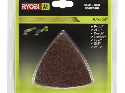 RYOBI RAK 10 MT - sada 10 ks delta brusných papírů