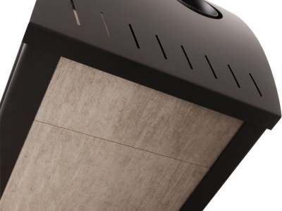 HS Flamingo BARMA 11/5 Bělený Dub - teplovodní krbová kamna s 5 kW výměníkem