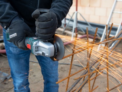 POWPB20200 - Aku úhlová bruska 20V 125mm bezuhlíková (bez AKU)