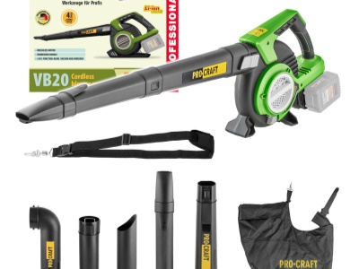 Aku fukar/vysavač listí Procraft VB20 (bez baterie a nabíječky)