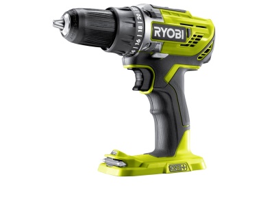 Ryobi R18DD3-0 - aku 18 V kompaktní šroubovák/vrtačka ONE+ (bez baterie a nabíječky)