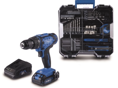 Scheppach C-DTB74/1-X - 20 V IXES set aku vrtacího šroubováku a 74 ks příslušenství