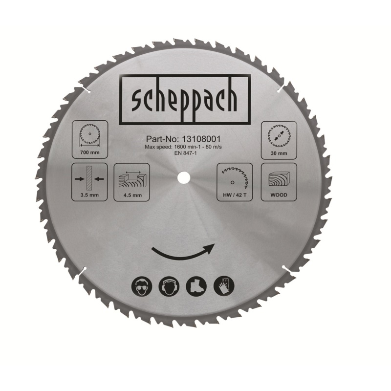 Scheppach pilový kotouč TCT 700/30 mm, 42 zubů