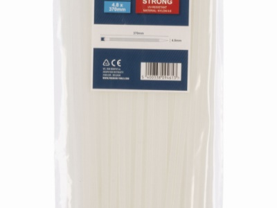 PREP00036 - Stahovací pásky bílé 4,8 x 370mm 100ks
