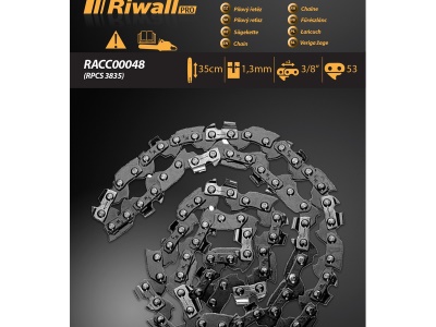 Riwall PRO Pilový řetěz 3/8" 1,3mm ( lišta 14" ) 53 článků - pro RPCS 3835