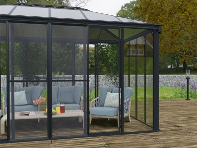 Palram - Canopia Dveře s moskytiérou pro Torino / San Remo  (antracit)