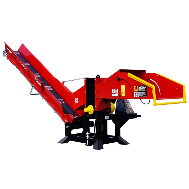 Špalíkovač za traktor PTO Model R-120 Remet + Pásový dopravník 2,3m