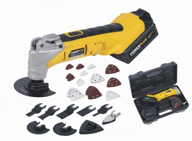 POWX1331LI - Aku multifunkční stroj / oscilační bruska 18 V Li-ion