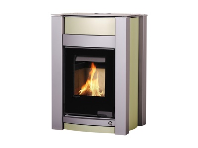 HS Flamingo KALMAR 11 olivová - teplovzdušná krbová kamna