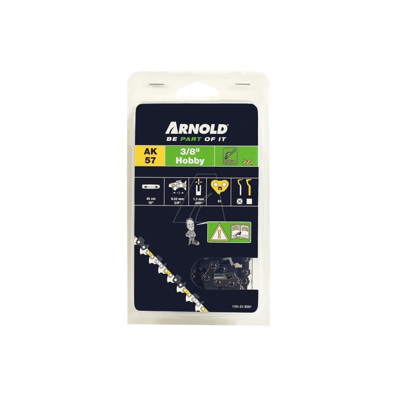 Arnold Pilový řetěz Tri Link 3/8" 1,3mm ( lišta 18" ) 61 článků
