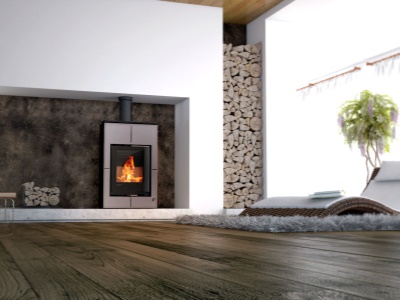 HS Flamingo SAPORO 11/5 šedá - teplovodní krbová kamna s 5 kW výměníkem