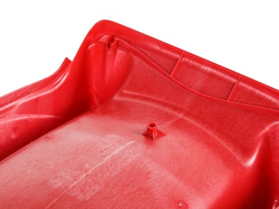 Skluzavka s přípojkou na vodu červená 2,20 m