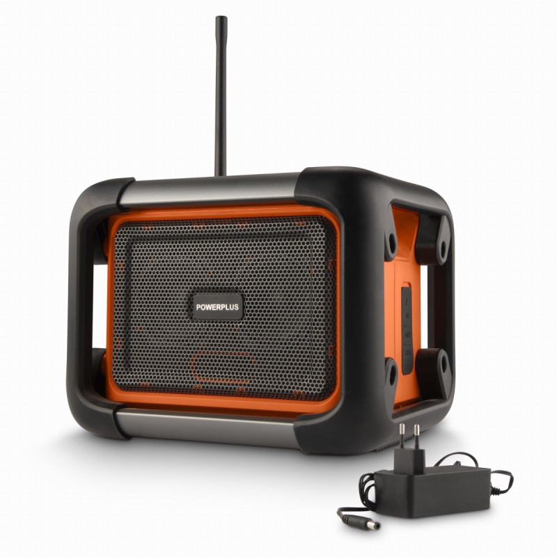 POWDP8061 - Aku stavební rádio 20V  plus  220V (bez AKU)