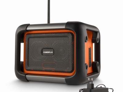 POWDP8061 - Aku stavební rádio 20V  plus  220V (bez AKU)