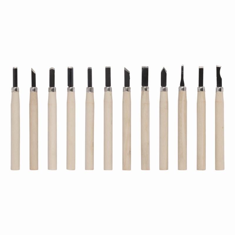 KRTH23602 - Mini dláta na dřevo sada 12ks