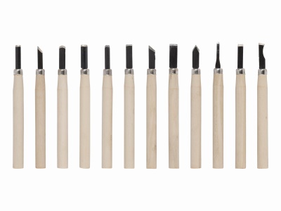 KRTH23602 - Mini dláta na dřevo sada 12ks