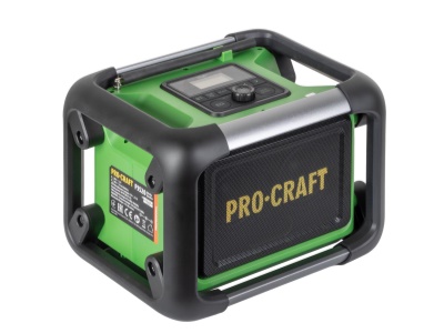 Aku / síťové rádio Procraft PJS20 DAB+, FM, Bluetooth 5.3, 80W (vč. 230V adaptéru, bez aku baterie a