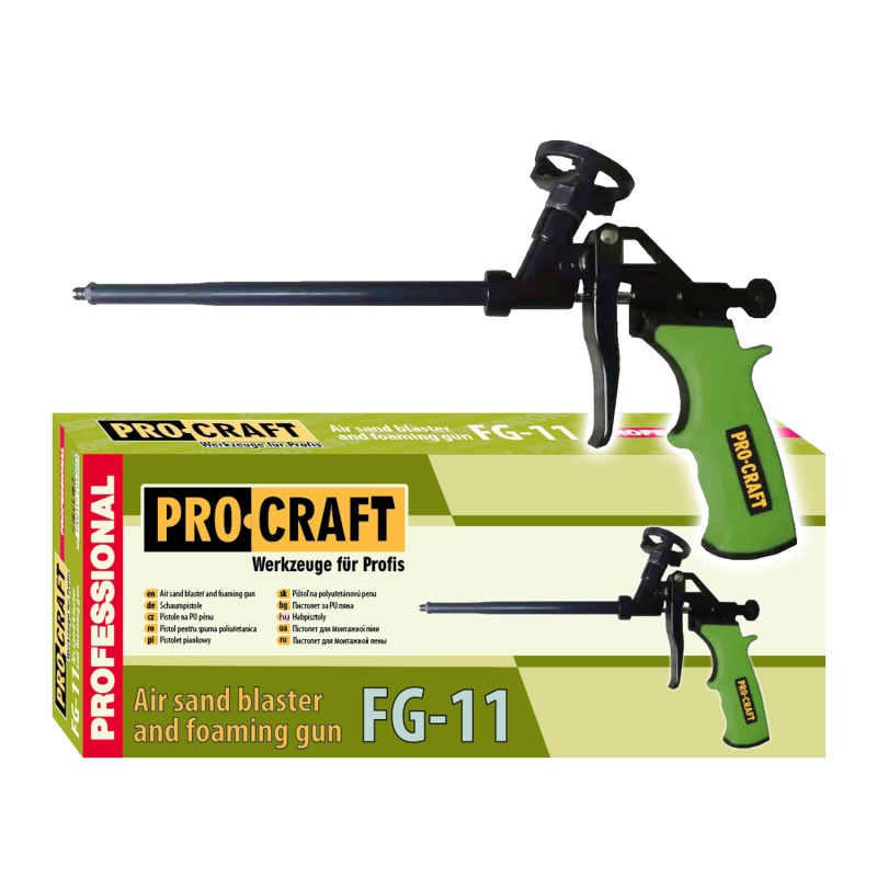 Pistole na PU pěnu s teflonovým povrchem KOMFORT Procraft FG11
