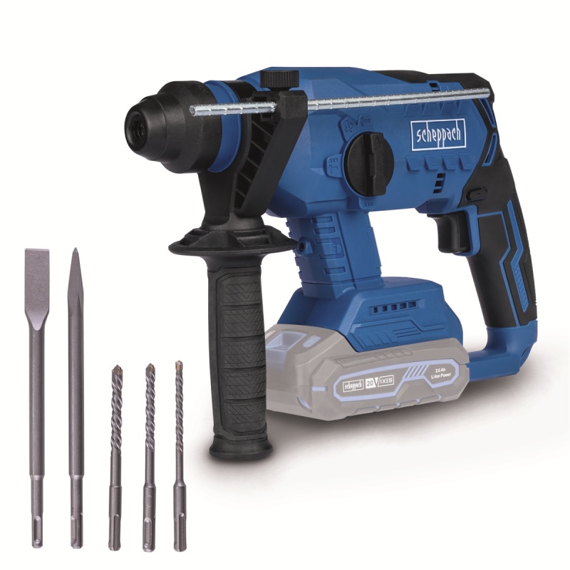 Scheppach BC-RHD230-X - 20 V IXES aku vrtací/sekací kladivo (bez baterie a nabíječky)