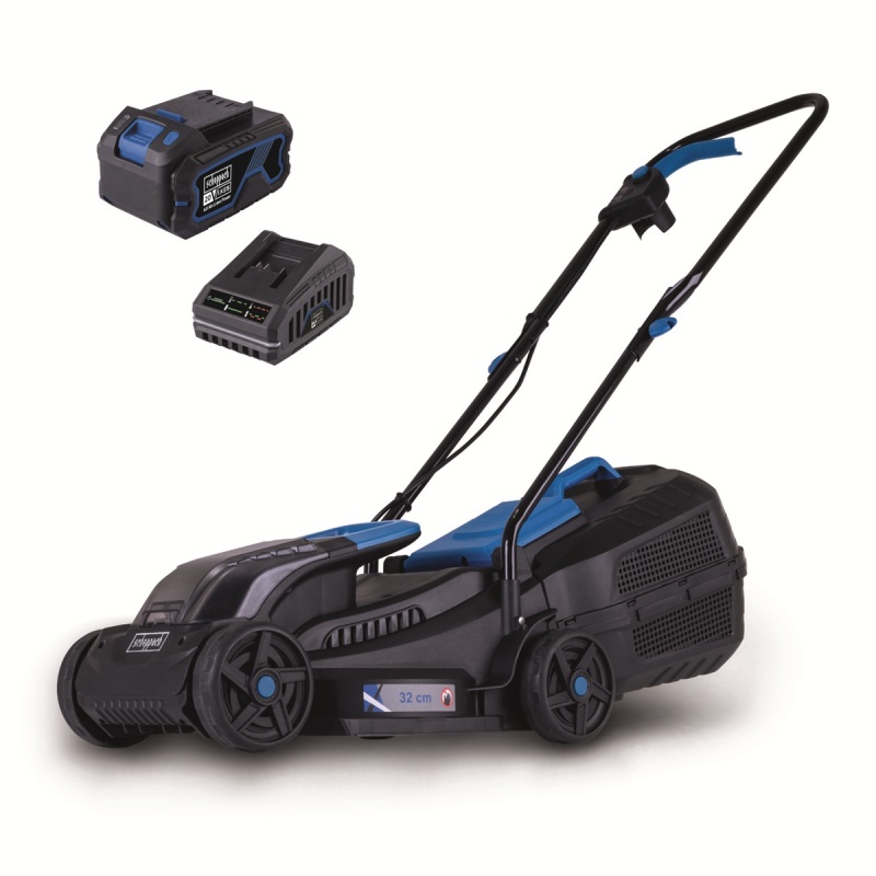 Scheppach BC-MP320-X-SET L - 20 V IXES aku sekačka 3v1 + 4Ah baterie + nabíječka 2,4 A