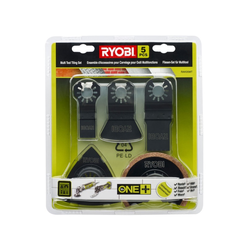 Ryobi RAK05MT - 5ti dílná sada příslušenství k multifunknímu nářadí