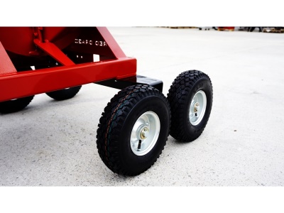 Diskový štěpkovač RTS-630 + Podvozek pro terénní přepravu Remet (spalovací motor 15 HP)