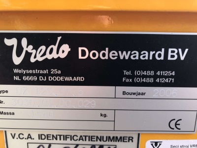 Diskový secí stroj na setí a přísevy trávy Vredo DZ 125.07.5