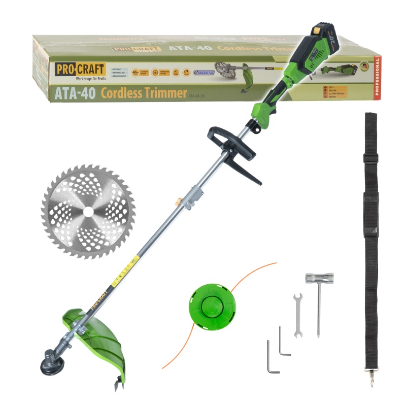 Aku křovinořez Procraft ATA-40bb (bez baterie a nabíječky)