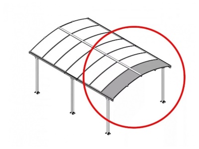 Palram - Canopia Rozšiřovací modul pro přístřešky řady Arcadia (70 cm)