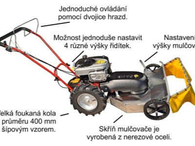 Stavebnicový mulčovač Triton Enduro