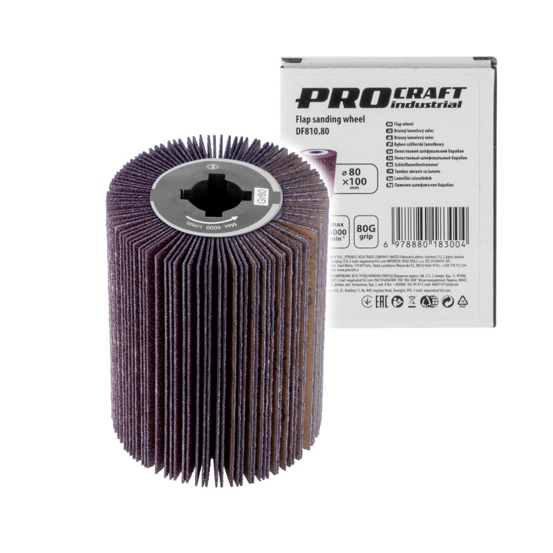 Brusný lamelový válec Procraft DF810.80