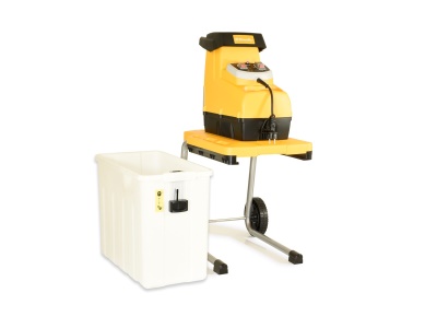 Riwall PRO RES 3044 B - elektrický válcový drtič 3000 W s transparentním boxem