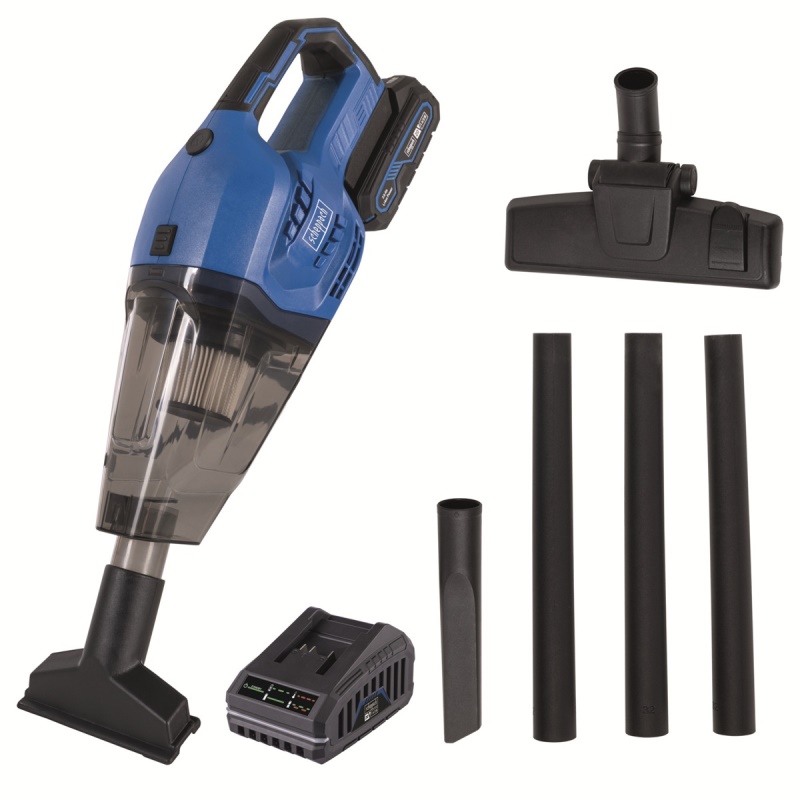 Scheppach C-HVC150-X-SET S - 20 V IXES aku ruční/podlahový vysavač + 2Ah baterie + nabíječka 2,4 A