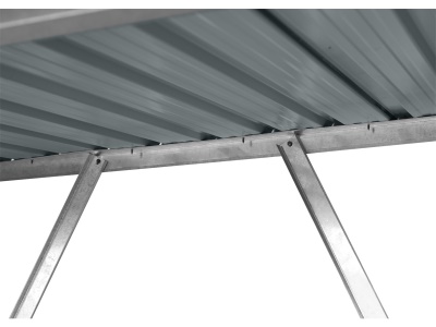 Riwall PRO RMWS 3x7 Anthracite - přístřešek na dřevo 2 x 1,5 m s pultovou střechou antracit