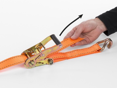 KRTH40808 - Upínací popruh ráčnový s háky 1000kg / 4,6m HIGH QUALITY