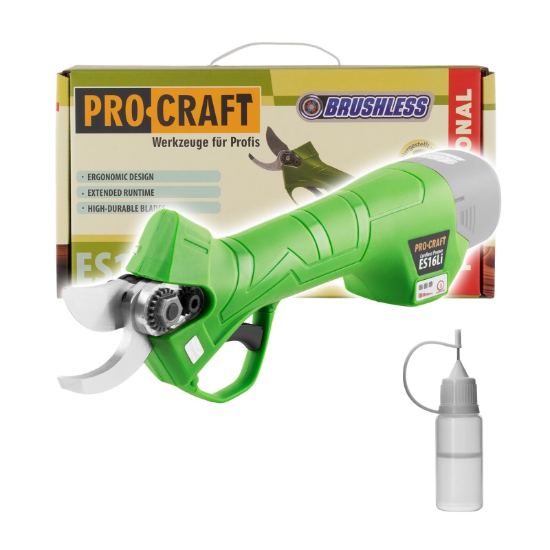Aku nůžky na větve Procraft ES16Li bez baterie