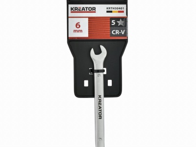 KRTH30401 - Oboustranný klíč očko/otevřený 6mm