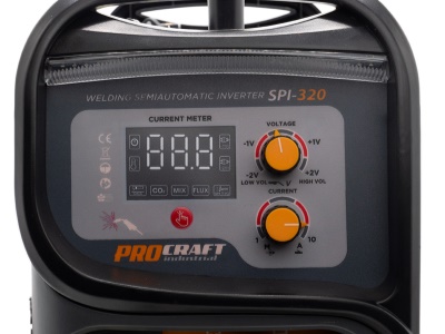 Svařovací poloautomatický invertor (CO2) MIG/MAG, MMA Procraft SPI-320 (20-160A)