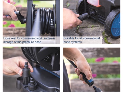 Scheppach HCE 2800 - elektrická tlaková myčka 180 bar s příslušenstvím