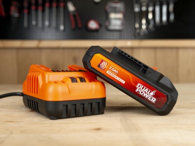 POWDP90620 - Nabíječka 20V/40V 2.0A  plus  Baterie 20V LI-ION 2,0Ah
