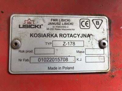 Bubnová sekačka LISICKI Z-178