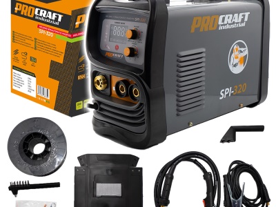 Svařovací poloautomatický invertor (CO2) MIG/MAG, MMA Procraft SPI-320 (20-160A)